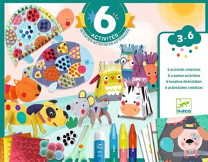 Zestaw zrób to sam 6 w 1 Zwierzęta i ich domki Djeco