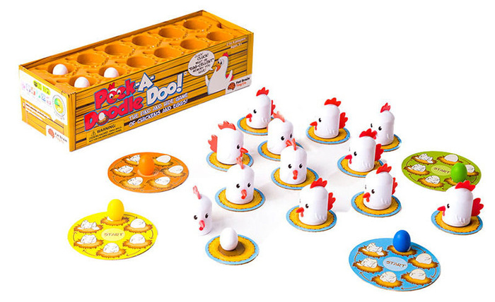 Memory gra na dobrą pamięć Kurnik Peek-A-Doodle Doo Fat Brain Toys