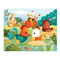 Puzzle w walizce 20 el. Witajcie na farmie Janod