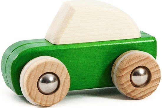 Drewniany samochód. Szybkie auto z napędem, BAJO