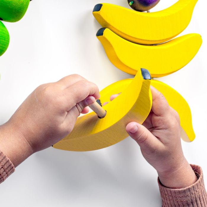 Nawlekanka Drewniane owoce Erzi