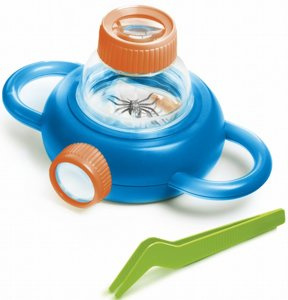 Zestaw lupa małego odkrywcy z pincetą do obserwacji owadów Buki