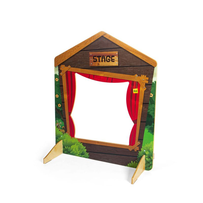 Drewniana scenka do odgrywania ról Zabawa w teatr Erzi