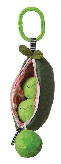 Pluszowa zawieszka do wózka Strączek groszku Manhattan Toy