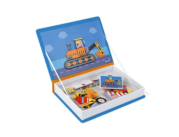 Magnetyczna układanka Pojazdy Magnetibook kolekcja 2018, Janod