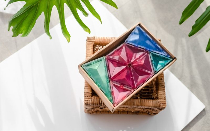 Klocki magnetyczne Connetix Pastel Geometry Pack 40 el