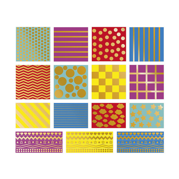 Duże naklejki wielorazowe dla dzieci 150 sztuk Figury geometryczne Janod