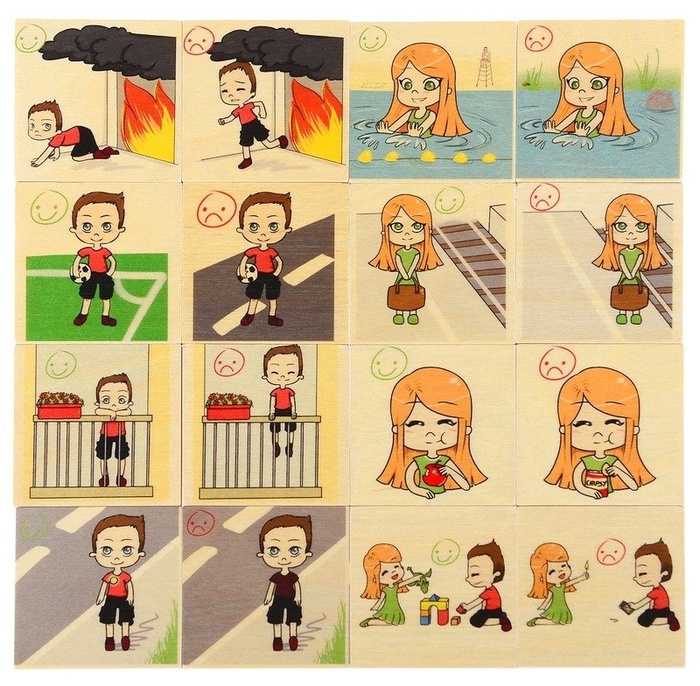 Memo drewniane gra pamięciowa Wzór Pilch