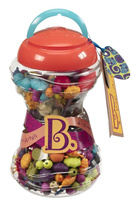 Drewniane koraliki do nawlekania 300 el. B.Toys