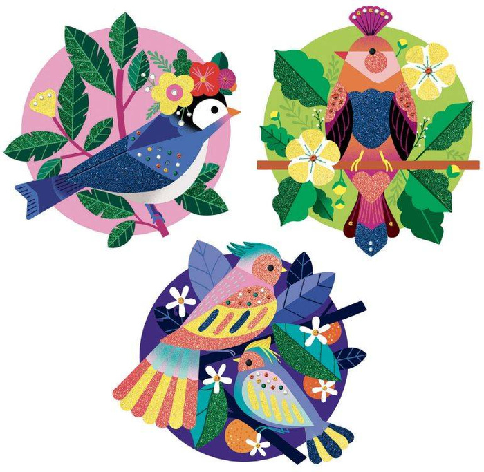 Zestaw artystyczny z cekinami i brokatem Raj Djeco