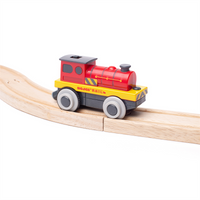 Pociąg Might Red Loco z napędem Bigjigs Rail