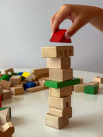 Drewniane klocki 150 elementów Mumbee