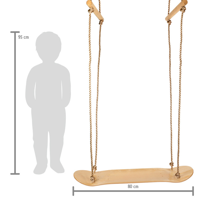 Drewniana huśtawka z deskorolką Small Foot