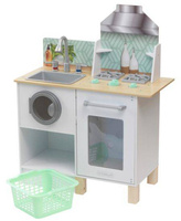 Kuchnia drewniana dla dzieci Whisk & Wash z pralnią KidKraft