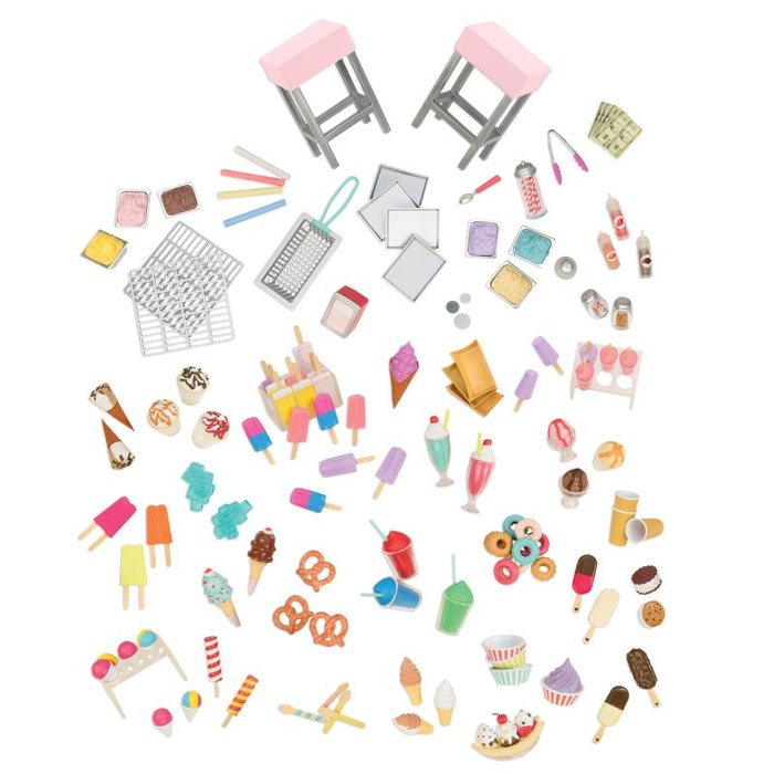 Lodziarnia na kółkach z wyposażeniem Sweet stop ice cream truck Our Generation