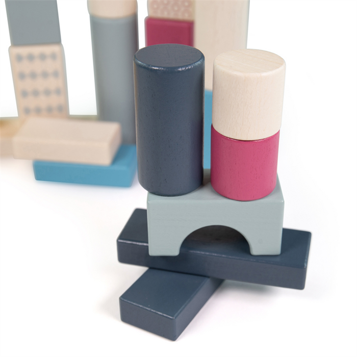 Drewniane klocki w pudełku Bigjigs Toys