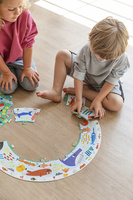 Puzzle okrągłe XXL Odkrywaj zwierzątka Goula