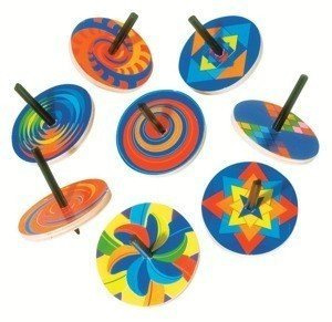 Wirujące, tęczowe koła, goki