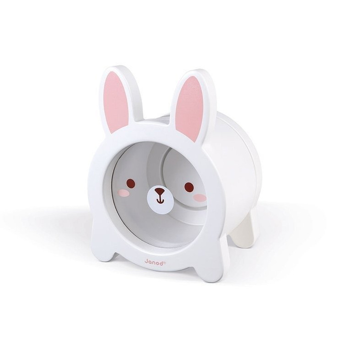 Drewniana skarbonka Królik 3+, Janod