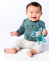 Gryzak dla dzieci Słoń Błękit Manhattan Toy