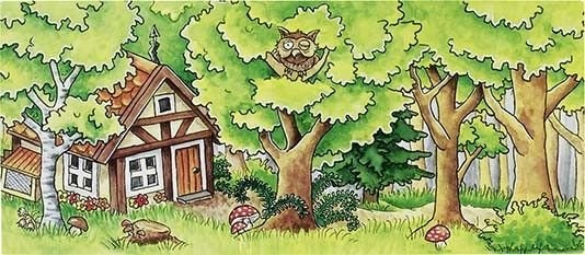 Stolikowy teatrzyk kukiełkowy. Teatrzyk drewniany, goki