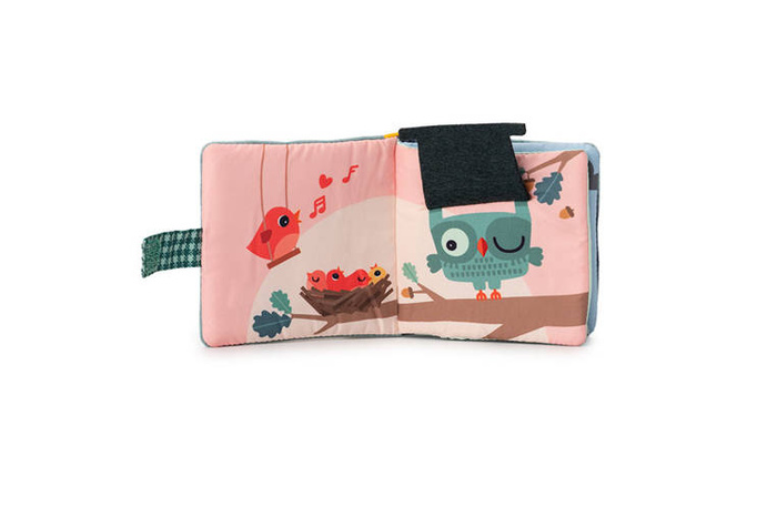 Materiałowa edukacyjna książeczka z mini gryzakiem Smok Joe LILLIPUTIENS