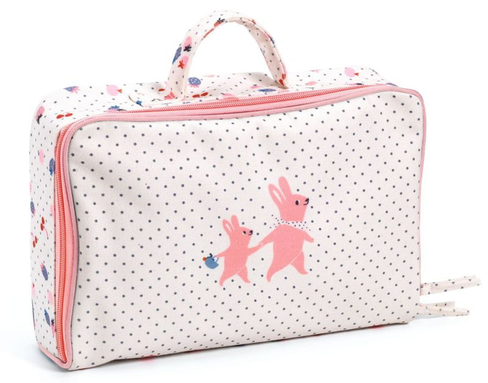 Lalka dla dzieci z walizką i akcesoriami Vanille Pomea Djeco