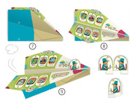 Origami z naklejkami. Samoloty, Djeco