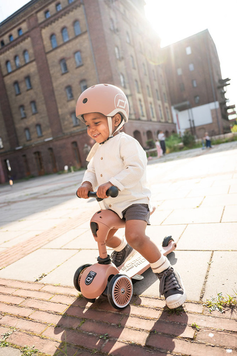 SCOOTANDRIDE Highwaykick 1 Push and Go 2w1 Jeździk i hulajnoga z rączką do prowadzenia 1-5 lat SCOOTANDRIDE Highwaykick 1 Push and Go 2w1 Jeździk i hulajnoga z rączką do prowadzenia 1-5 lat Mocha