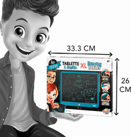 Tablet kreatywny rysowanie i zabawa niebieski XL Buki