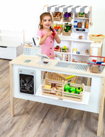 Drewniana kuchnia dla dzieci i sklep 2w1 Funkcjonalność Small Foot