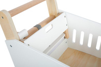 Biały wózek do zabaw w sklep dla dzieci Small Foot