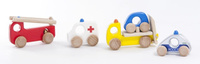 Drewniane samochody zabawki Służby miejskie Bajo