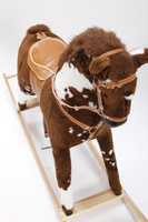 Duży koń na biegunach dla dzieci Bemo