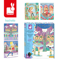 Artystyczny zestaw kreatywny Złote kontury Tancerki  Janod