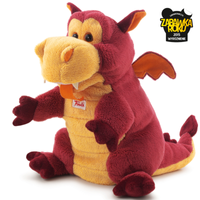 Pacynka na rękę, pluszowa maskotka. Czerwony smok, Trudi