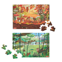 Puzzle dwustronne Let’s Explore Seek & Find 48 el. Melissa and Doug