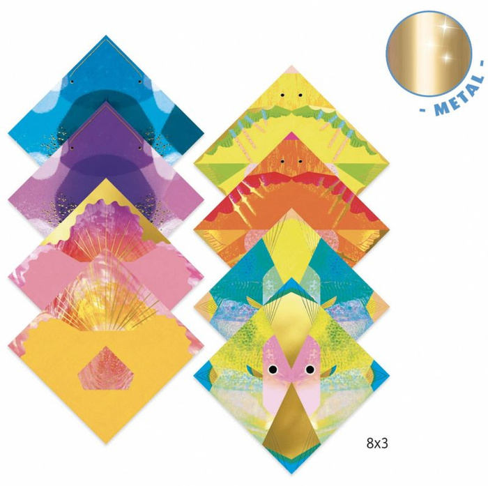 Origami morskie zwierzęta metaliczne Djeco