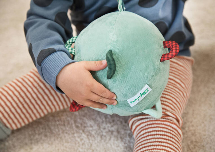 Pluszowa piłka sensoryczna z pozytywką wielofunkcyjna Smok Joe Lilliputiens