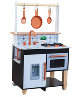 Czarna kuchnia dla dzieci Artisan Island KidKraft