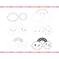 Zestaw kreatywny dla dzieci Rysowanie krok po kroku Modele kawaii Janod