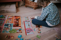 Puzzle w walizce Akademia tańca 100 elementów 6+ Janod