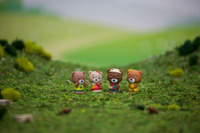 Rodzina 4 misiów Browny figurki zwierząt Klorofil