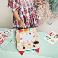 Drewniana tablica znikopis Wilk Louis Lilliputiens