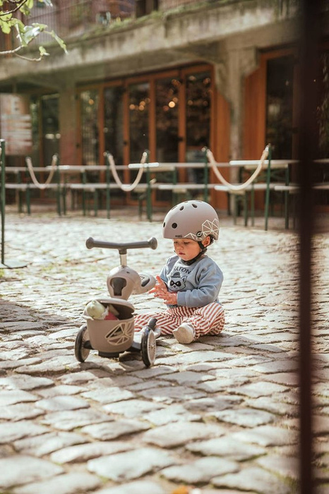 Jeździk i hulajnoga 2 w 1 zamykany schowek brązowy Highwaykick 1 Lifestyle Scoot & Ride