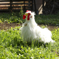 Maskotka dla dzieci biały kogut 33 cm Rappa