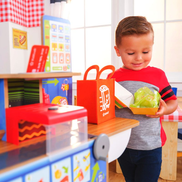 Drewniana restauracja z akcesoriami 2w1 KidKraft