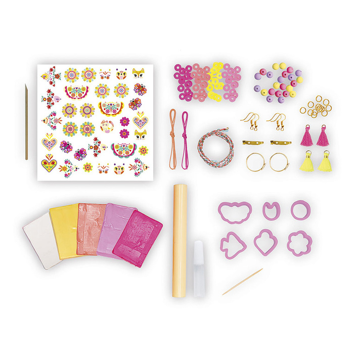 Zestaw kreatywny do tworzenia biżuterii dla przyjaciółek Klejnoty przyjaźni Janod