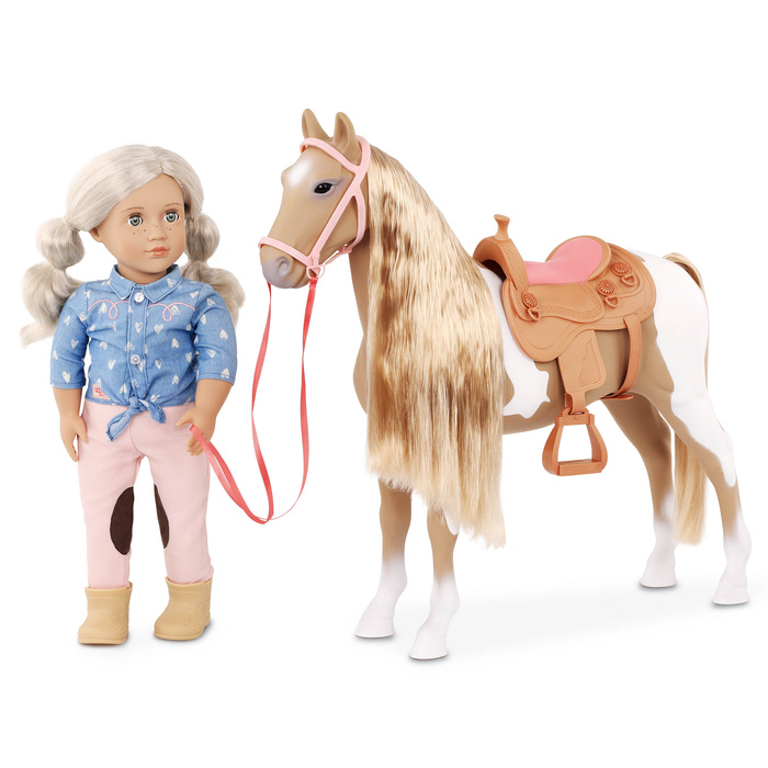 Our Generation Koń Palomino 50 cm z akcesoriami do czesania
