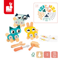 Drewniane zwierzątka do składania Brico'Kids Janod 